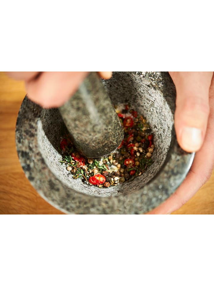 Rösle Moździerz w kolorze jasnoszaro-czarnym z tłuczkiem - 340 ml rozmiar: onesize