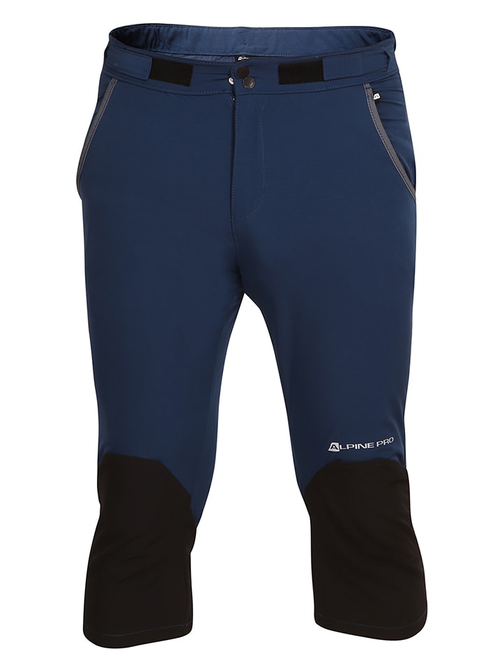 Spodnie softshellowe "Arof" w kolorze granatowo-czarnym