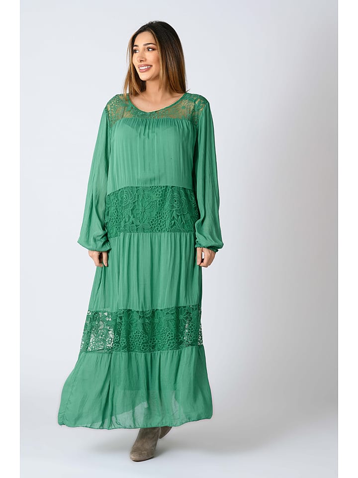 Sukienka "Zoe" w kolorze zielonym