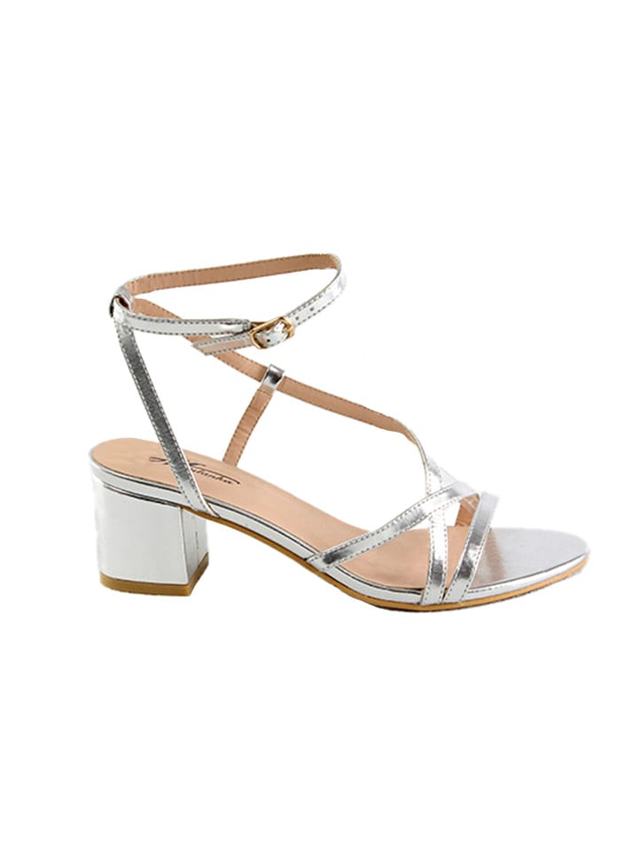 Mulanka Sandały w kolorze srebrnym rozmiar: 41