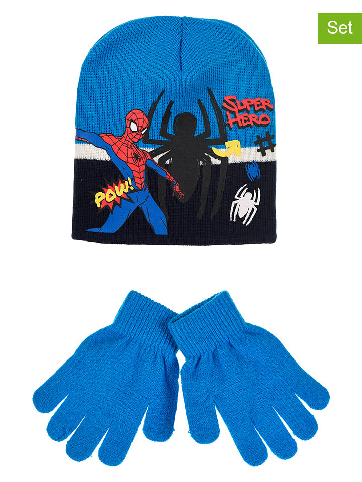 Spiderman 2-częściowy zestaw "Spider-man" w kolorze niebieskim rozmiar: 54 cm