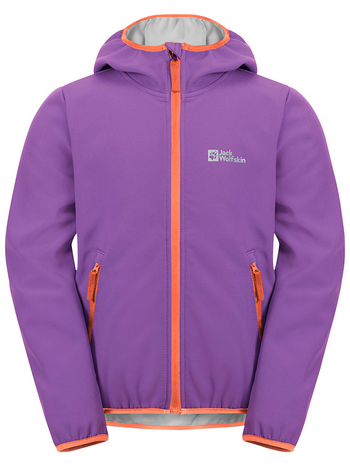 Jack Wolfskin Kurtka softshellowa "Fourwinds" w kolorze fioletowym rozmiar: 152