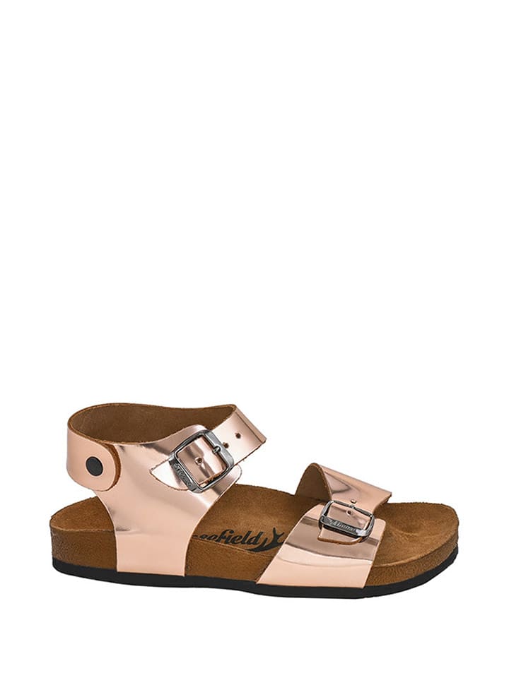 Moosefield Skórzane sandały w kolorze jasnoróżowym rozmiar: 34