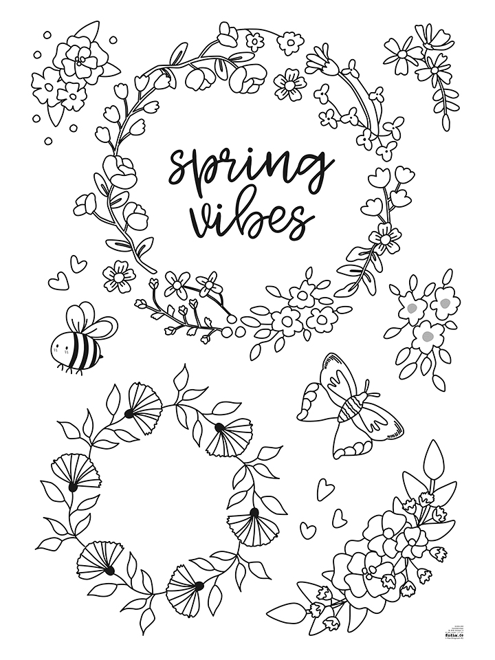 folia PAPER Zestaw "Bloom&Grow Premium" w różnych kolorach do dekoracji okien rozmiar: onesize