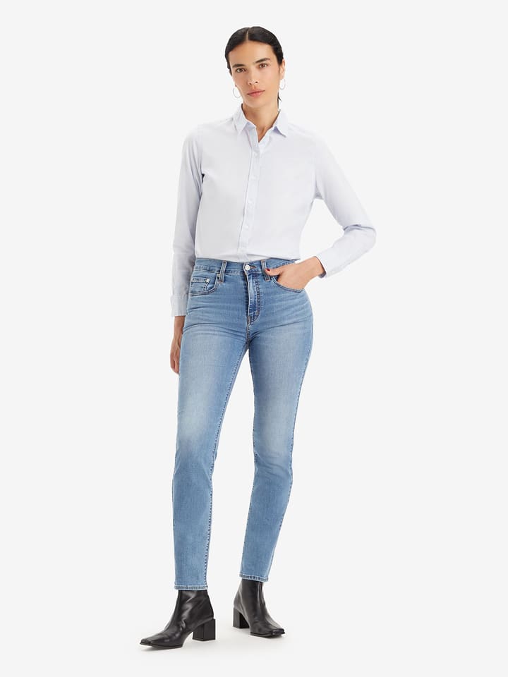 Levi´s Dżinsy "724" - Skinny fit - w kolorze błękitnym rozmiar: W33/L32