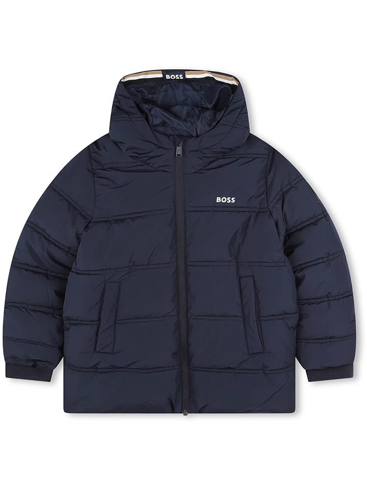 Hugo Boss Kids Kurtka pikowana w kolorze granatowym rozmiar: 140