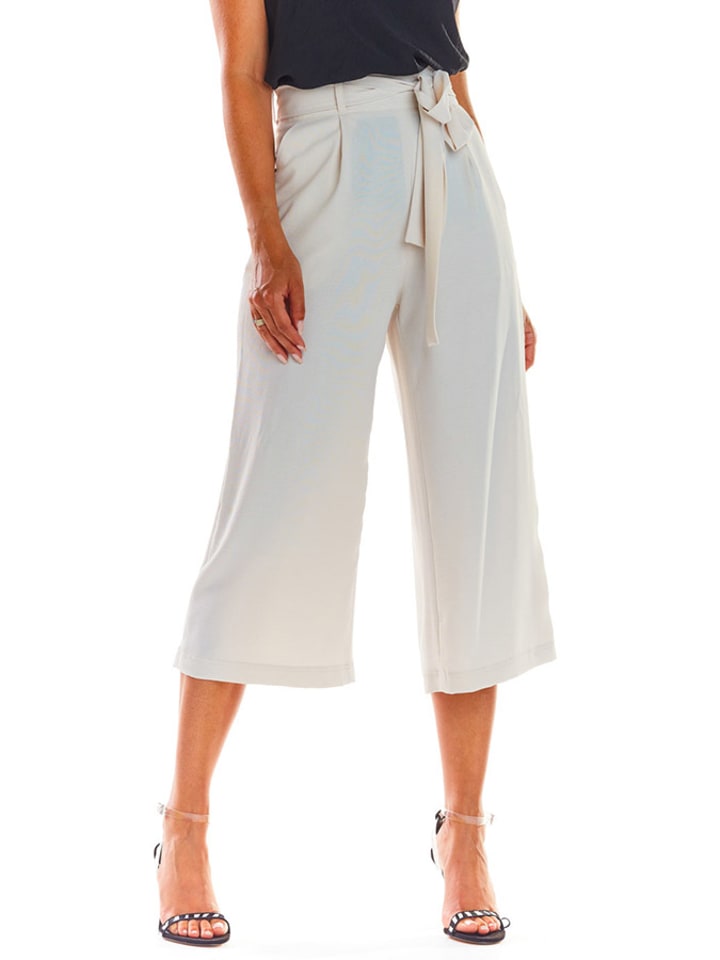 Awama Spodnie w kolorze beżowym rozmiar: XL