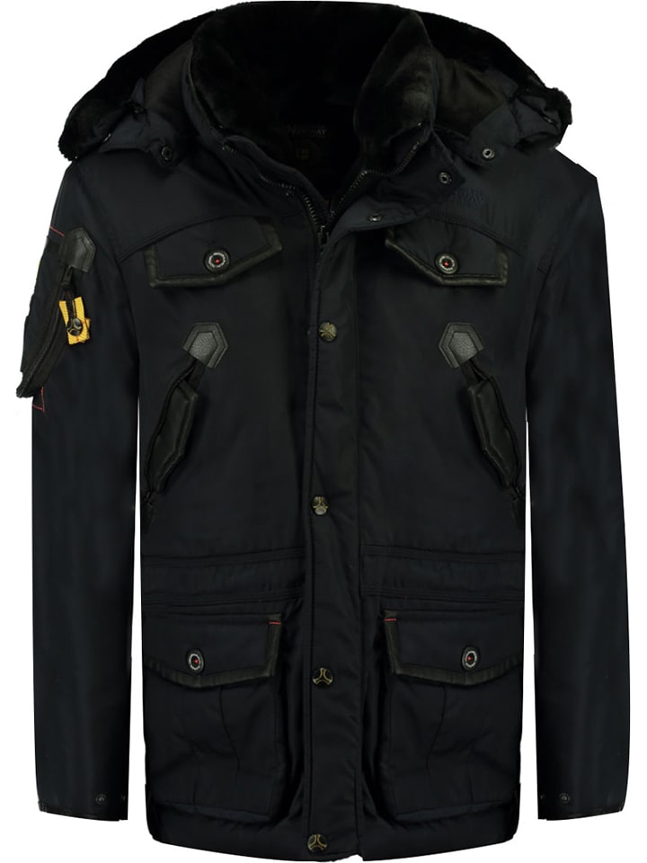 Geographical Norway Parka "Acrobate" w kolorze granatowym rozmiar: L