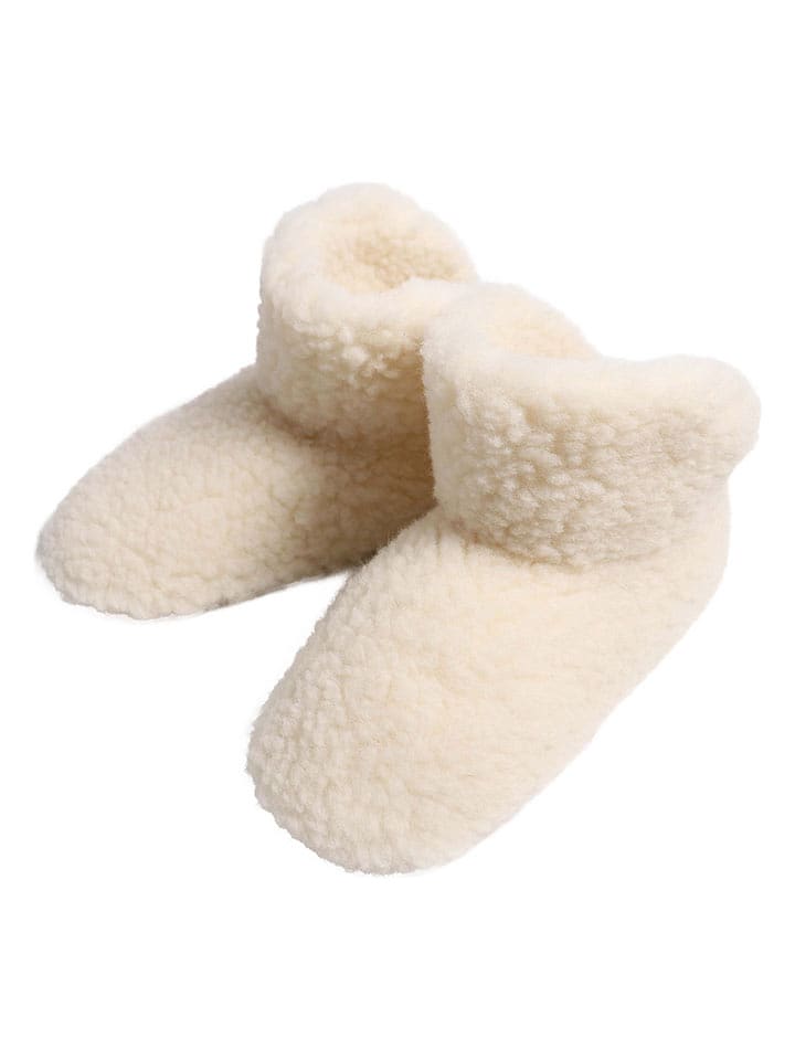 Kaiser Naturfellprodukte Kapcie "Kim" w kolorze beżowym rozmiar: 40/41