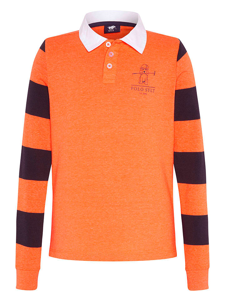 Polo Sylt Koszulka polo w kolorze pomarańczowo-fioletowym rozmiar: 158/164