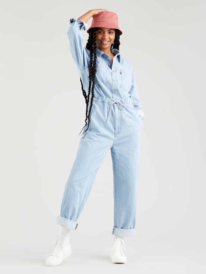 Kombinezon dżinsowy w kolorze błękitnym