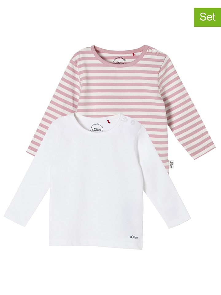 s.Oliver Koszulki (2 szt.) w kolorze białym rozmiar: 68