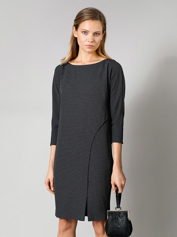 Molton Sukienka w kolorze czarnym ze wzorem rozmiar: 38