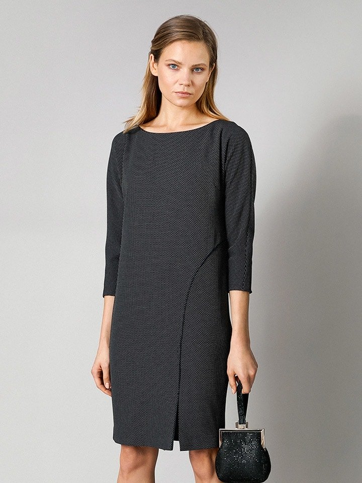 Molton Sukienka w kolorze czarnym ze wzorem rozmiar: 38