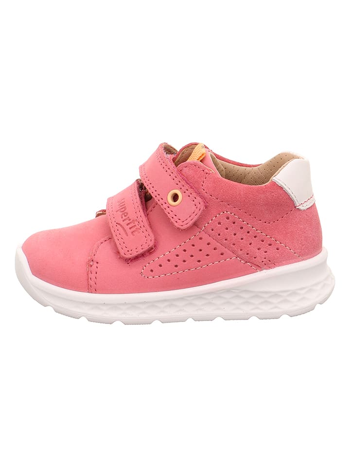 superfit Skórzane buty "Breeze" w kolorze różowym do nauki chodzenia rozmiar: 26
