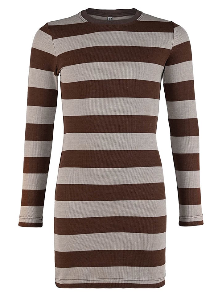 Blue Effect Sukienka w kolorze brązowo-szarobrązowym rozmiar: 128