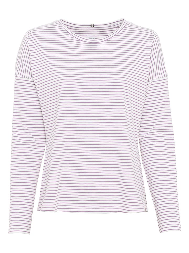 Camel Active Koszulka w kolorze biało-fioletowym rozmiar: XXL