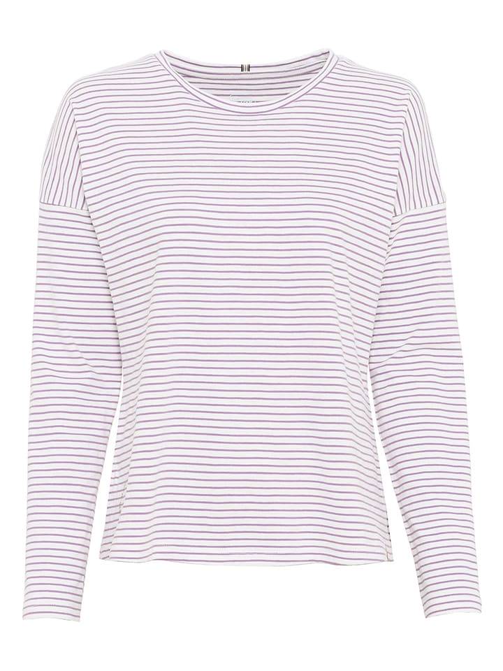 Camel Active Koszulka w kolorze biało-fioletowym rozmiar: XXL