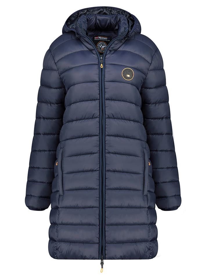 Geographical Norway Płaszcz pikowany "Atikamap" w kolorze granatowym rozmiar: M