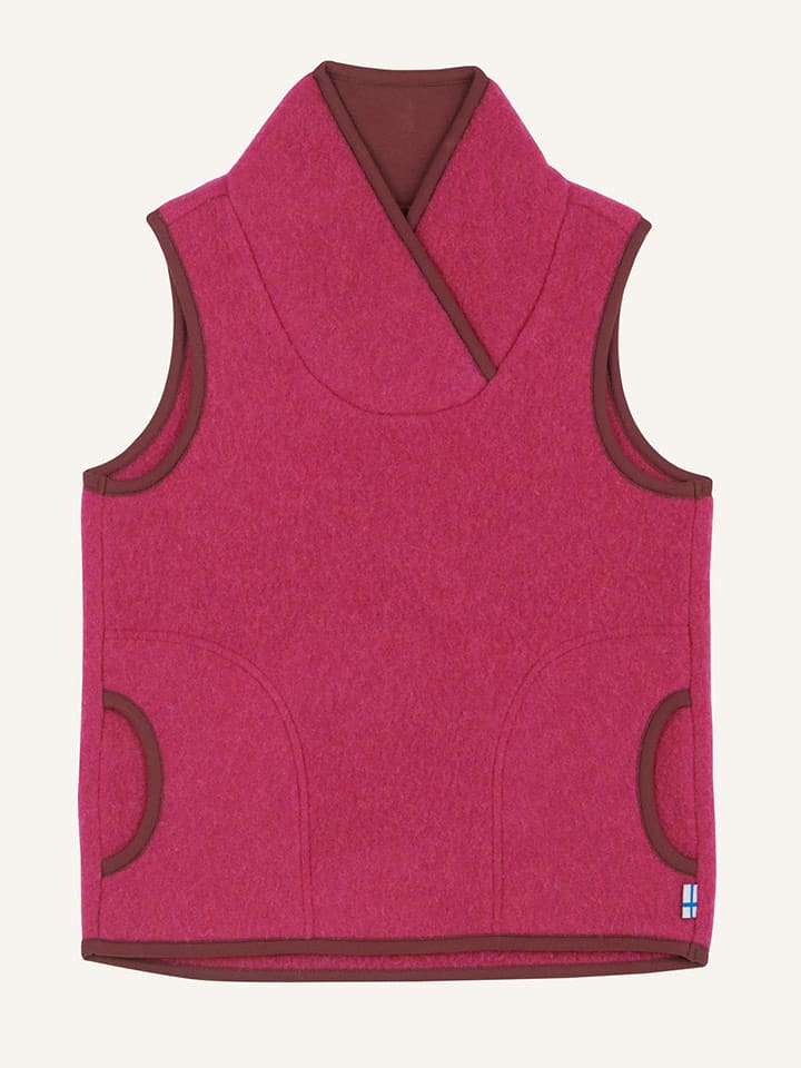 finkid Bezrękawnik "Filis Wool" w kolorze różowym rozmiar: 120/130