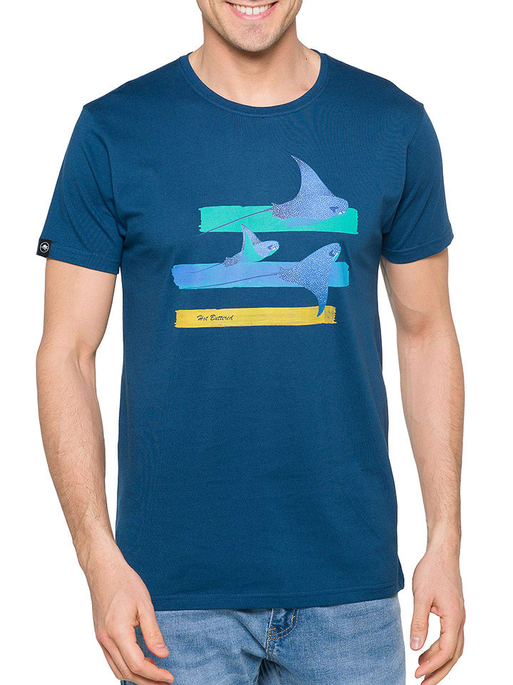 Hot Buttered Koszulka "Wings" w kolorze granatowym rozmiar: XXL