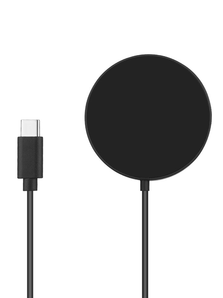 Magnetyczna bezprzewodowa ładowarka w kolorze czarnym do smartfona