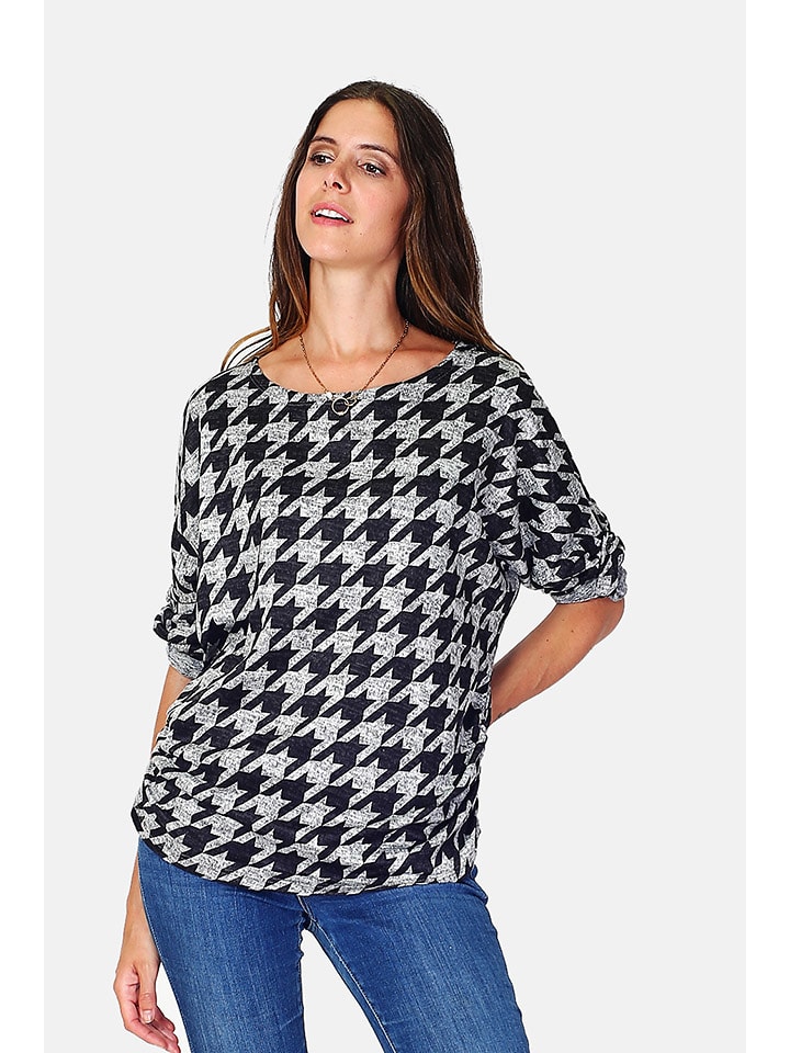 ASSUILI Koszulka w kolorze czarno-szarym rozmiar: 40