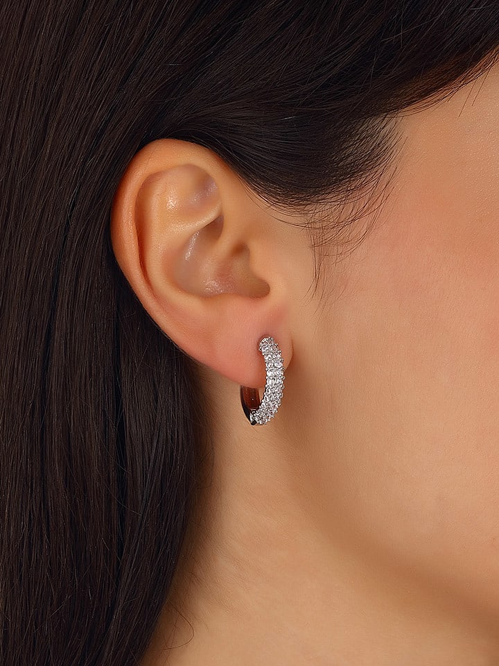 Nakkash Kolczyki-kreole z cyrkoniami rozmiar: onesize