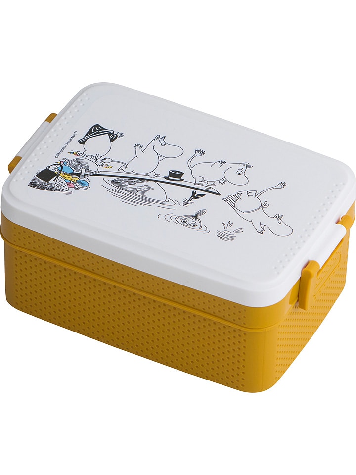 Rätt Start Pojemnik "Moomin" w kolorze żółtym na lunch - 18,5 x 8 x 12 cm rozmiar: onesize