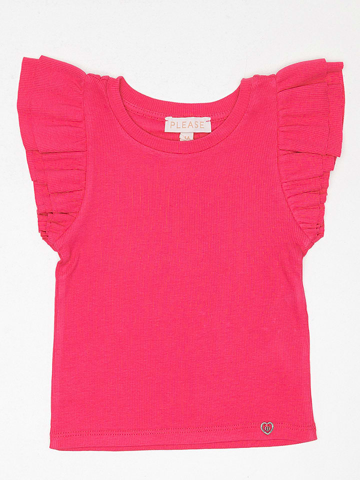 Please Koszulka w kolorze różowym rozmiar: 140