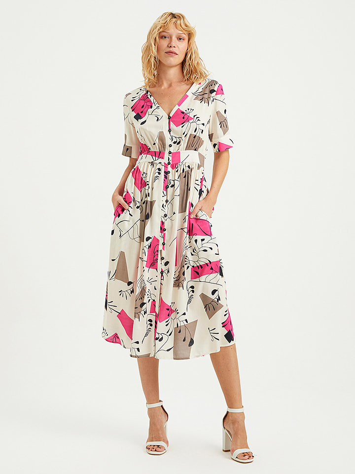 BGN Sukienka w kolorze kremowym rozmiar: 34