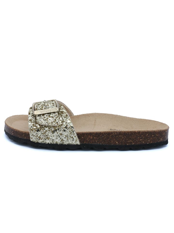 billowy Klapki w kolorze złotym rozmiar: 37