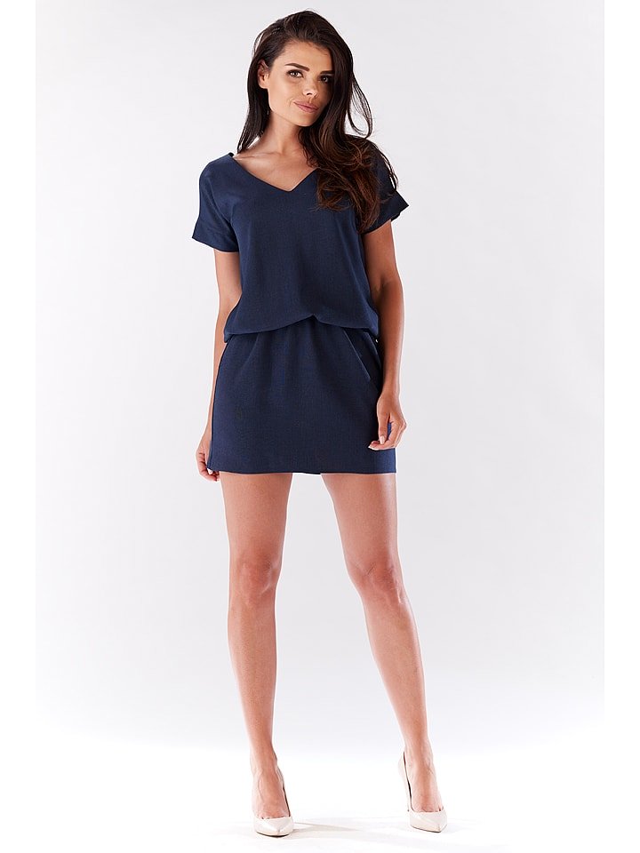 Awama Sukienka w kolorze granatowym rozmiar: L/XL