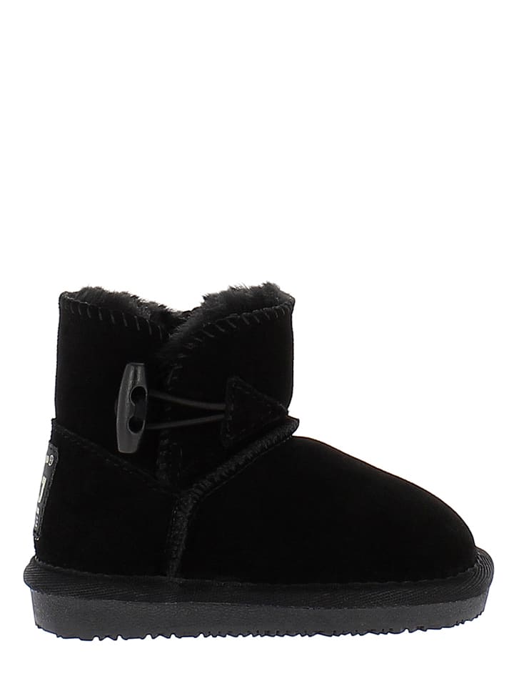 NICEBAY Skórzane botki zimowe "Branch" w kolorze czarnym rozmiar: 25