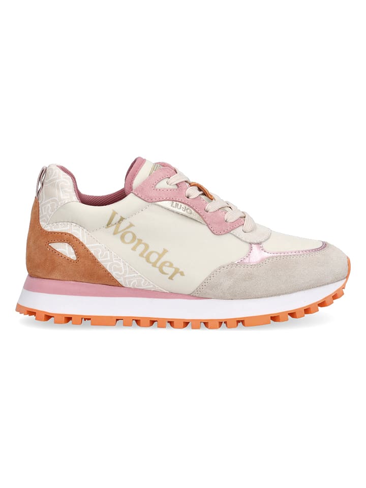 Liu Jo Sneakersy w kolorze beżowo-jasnoróżowym rozmiar: 37
