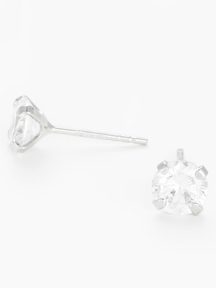 OR ÉCLAT Złote kolczyki-wkrętki "Simply You" z cyrkoniami rozmiar: onesize