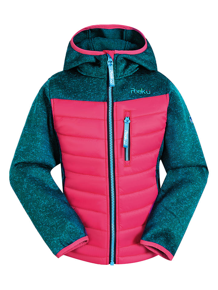 Peek U Kurtka hybrydowa "Apple" w kolorze różowo-niebieskim rozmiar: 122