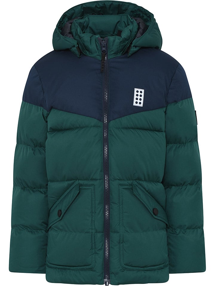 LEGO Kurtka zimowa "Jebel 733" w kolorze ciemnozielonym rozmiar: 164