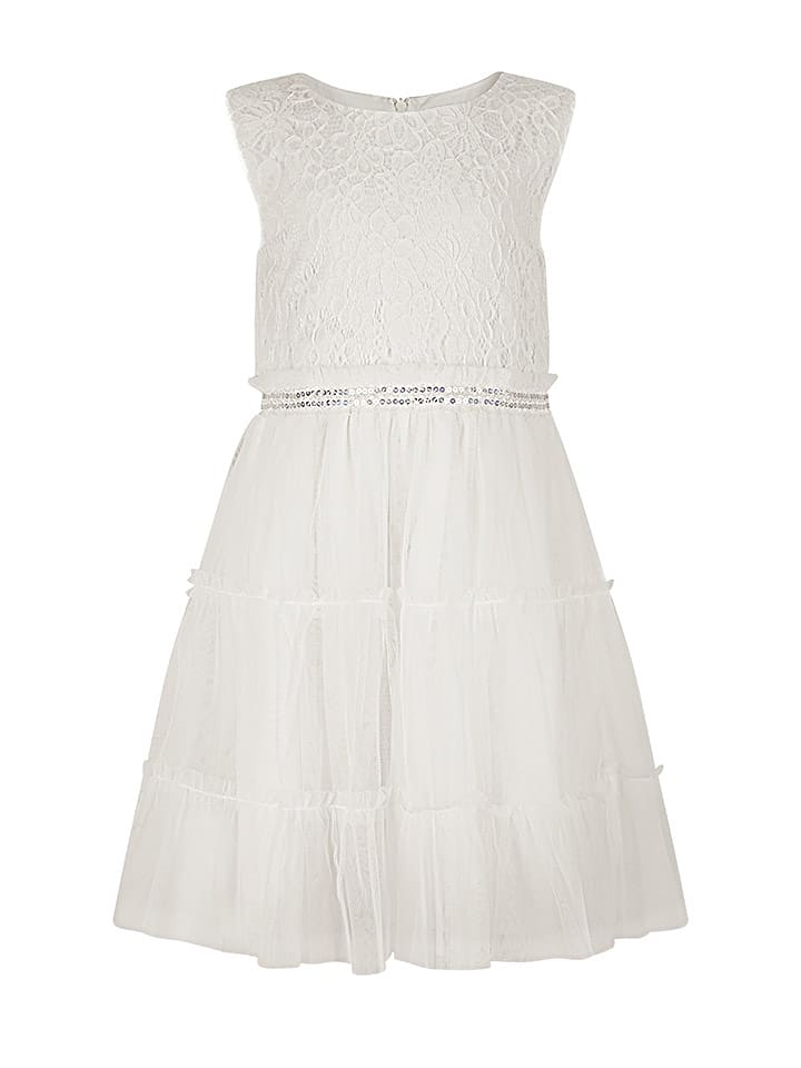 happy girls by Eisend Sukienka w kolorze kremowym rozmiar: 128