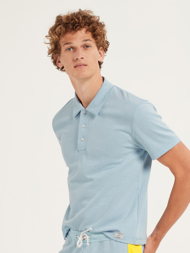 Calida Koszulka polo w kolorze błękitnym rozmiar: XL