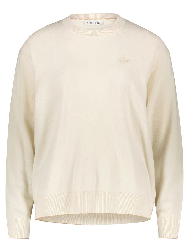 Sweter wełniany w kolorze kremowym