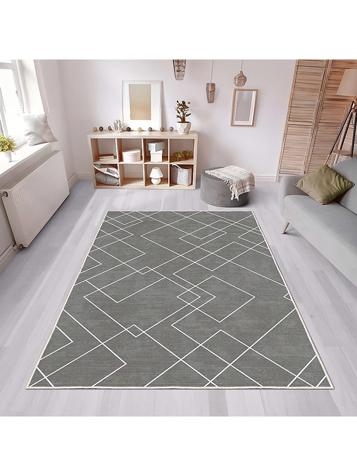 CARPET DIEM Dywan w kolorze szarym rozmiar: 80x50 cm