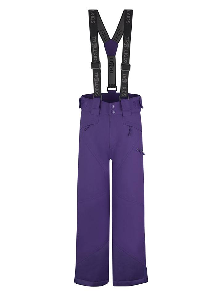 Trollkids Spodnie narciarskie "Kongsberg" w kolorze fioletowym rozmiar: 164