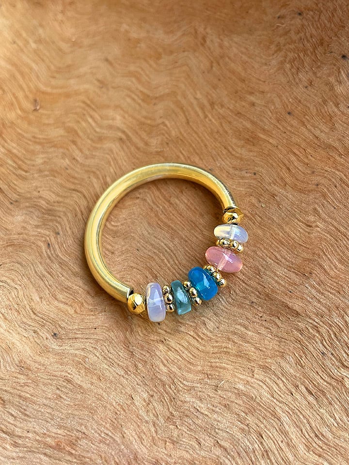 Taboo Pierścionek z opalami rozmiar: 54