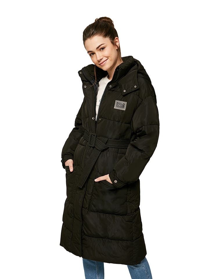 Płaszcz pikowany w kolorze czarnym