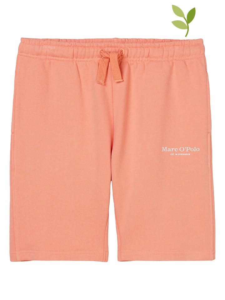 Bermudy dresowe w kolorze brzoskwiniowym