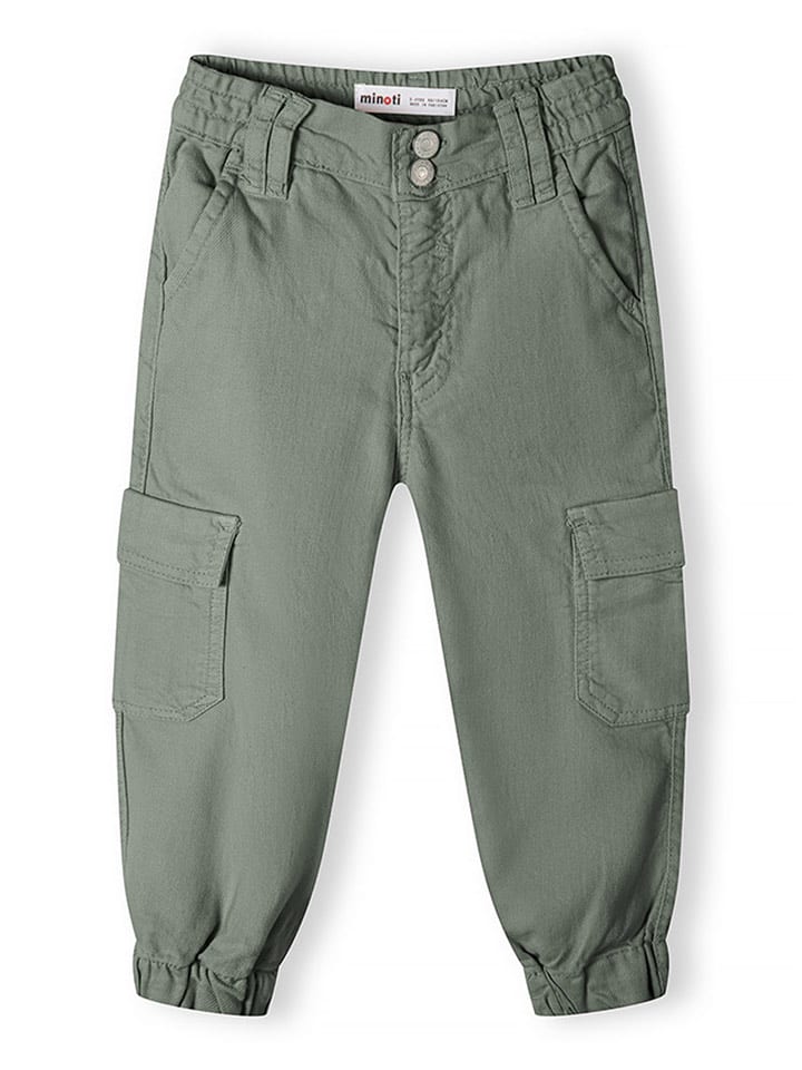 Minoti Bojówki w kolorze khaki rozmiar: 116/122