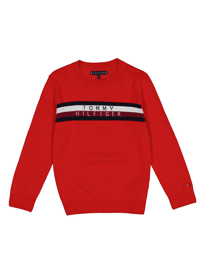 Tommy Hilfiger Sweter w kolorze czerwonym rozmiar: 110