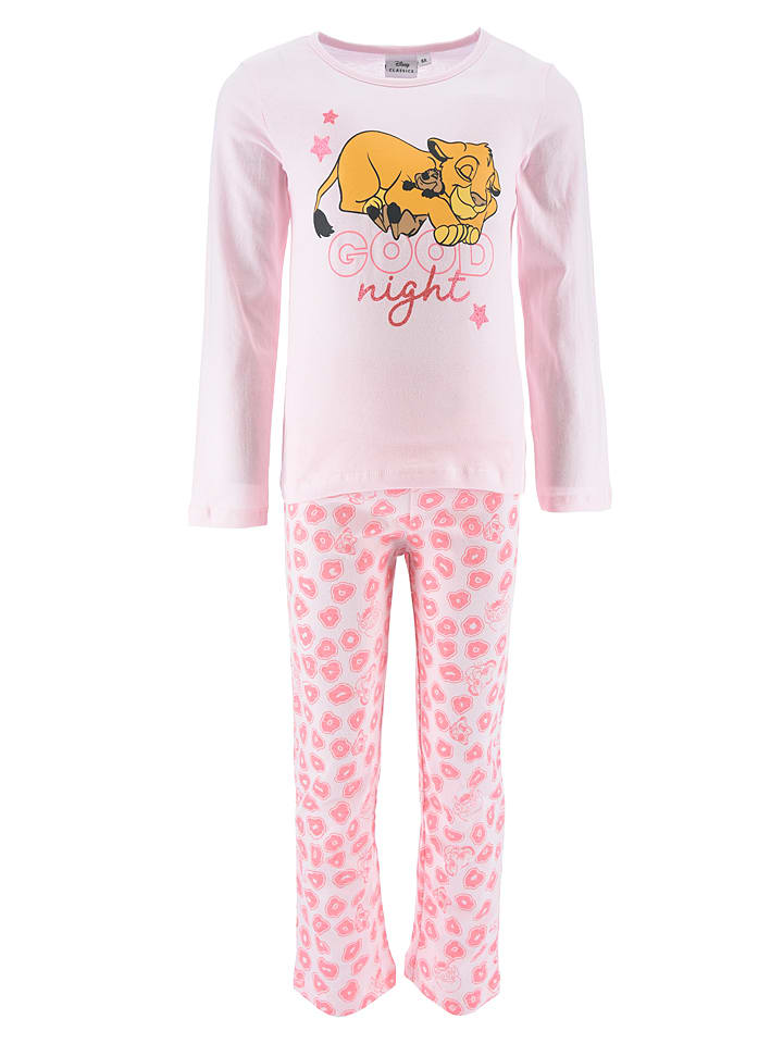 Lion King Piżama w kolorze jasnoróżowym rozmiar: 98