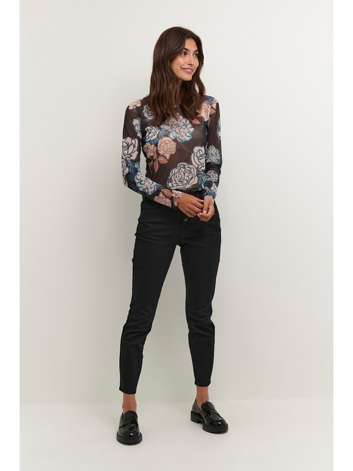 CULTURE Koszulka w kolorze czarno-niebieskim rozmiar: M